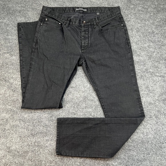 John Varvatos Men's Coated Black 34x32 RG $328 J295Q3-AWIB - Picture 1 of 13